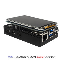 Raspberry Pi 5 LCD 3.5 Inch Touch Display with ABS Case  Active Cooler Kit